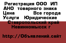 Регистрация ООО, ИП, АНО, товарного знака › Цена ­ 5 000 - Все города Услуги » Юридические   . Ставропольский край,Невинномысск г.